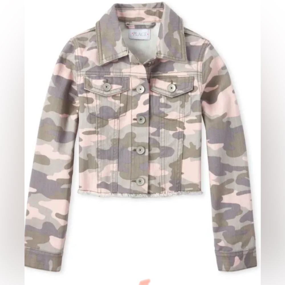 Cute Children’s Place camouflage jean jacket